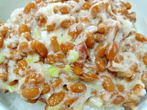 納豆の食べ方-塩麹＆梅＆ネギ♪